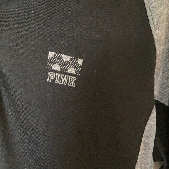 Pink Gray and black athletic sweater - Picture 2 of 5